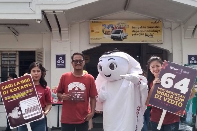 Intip Keseruan La'eeb si Maskot Piala Dunia 2022 saat Kunjungi Yogyakarta dan Medan