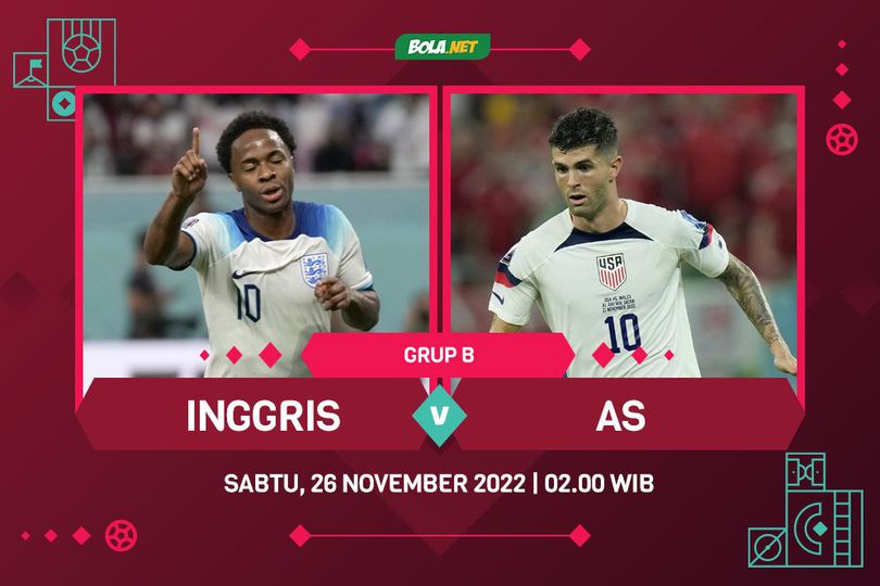 Prediksi Piala Dunia: Inggris vs Amerika Serikat 26 November 2022