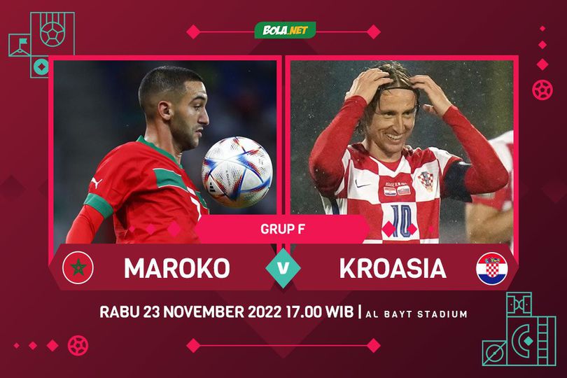 Prediksi Piala Dunia: Maroko vs Kroasia 23 November 2022