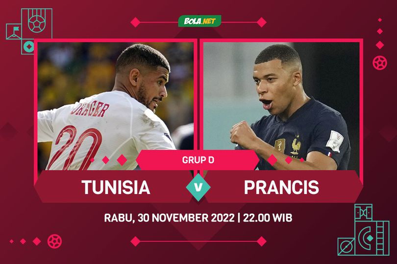 Prediksi Piala Dunia: Tunisia vs Prancis 30 November 2022