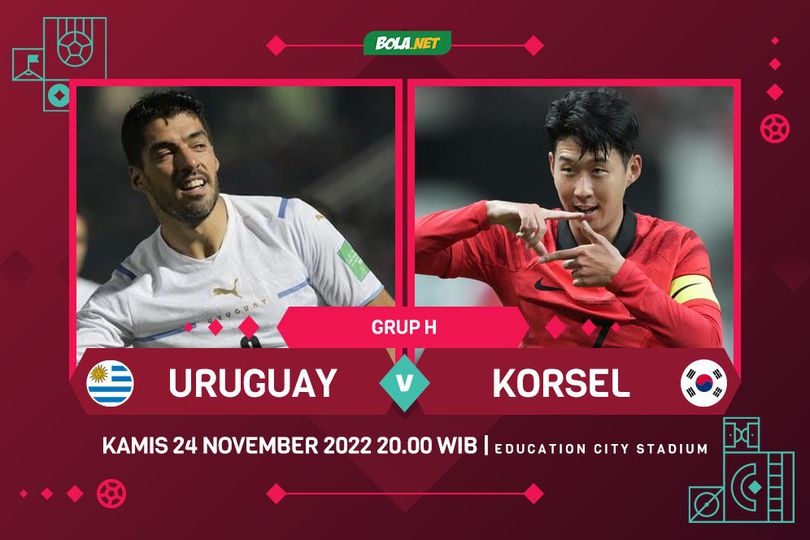 Prediksi Piala Dunia: Uruguay vs Korea Selatan 24 November 2022