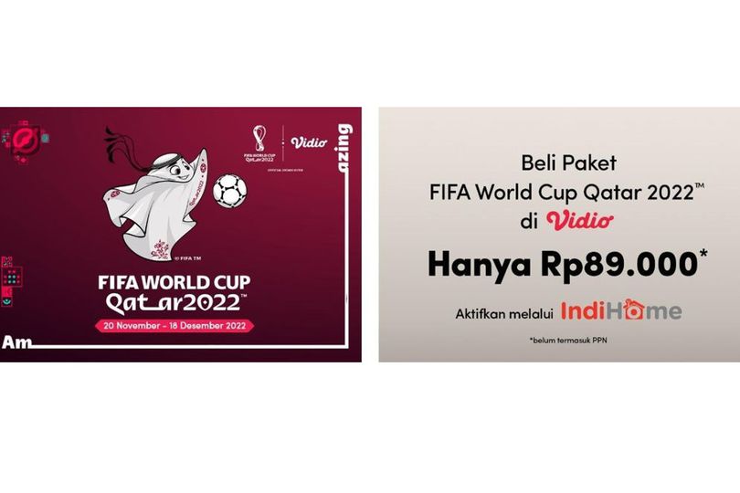 Nonton Piala Dunia 2022 Qatar dari Aplikasi Vidio di IndiHome TV, Begini Caranya