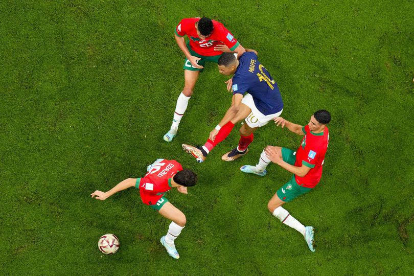 Momen-momen Menarik Prancis vs Maroko di Piala Dunia 2022: Gol Kilat Muani, Nutmeg Mbappe