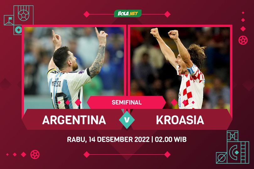 Link Live Streaming Piala Dunia 2022: Argentina vs Kroasia 14 Desember 2022