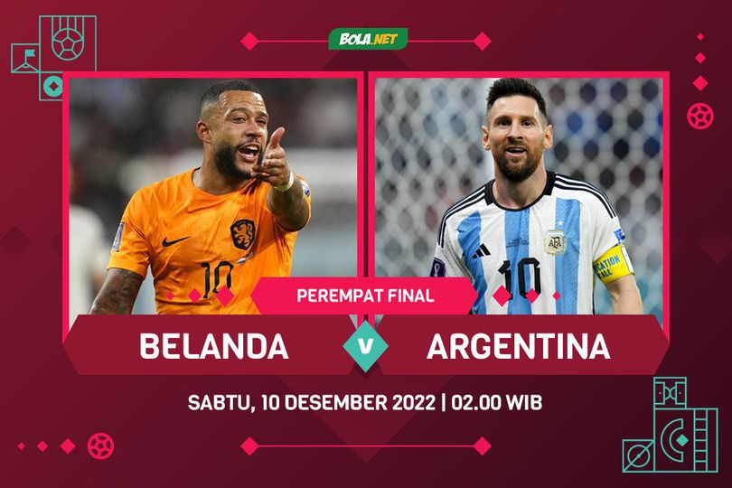 Link Live Streaming Piala Dunia 2022: Belanda vs Argentina 10 Desember 2022