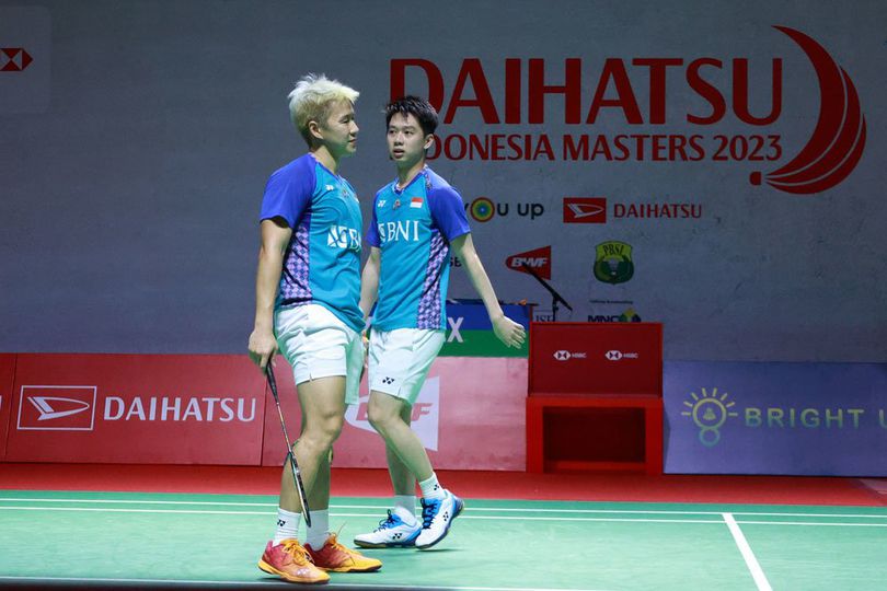 Hasil Indonesia Masters 2023: Marcus / Kevin Setop Langkah Pasangan Korsel