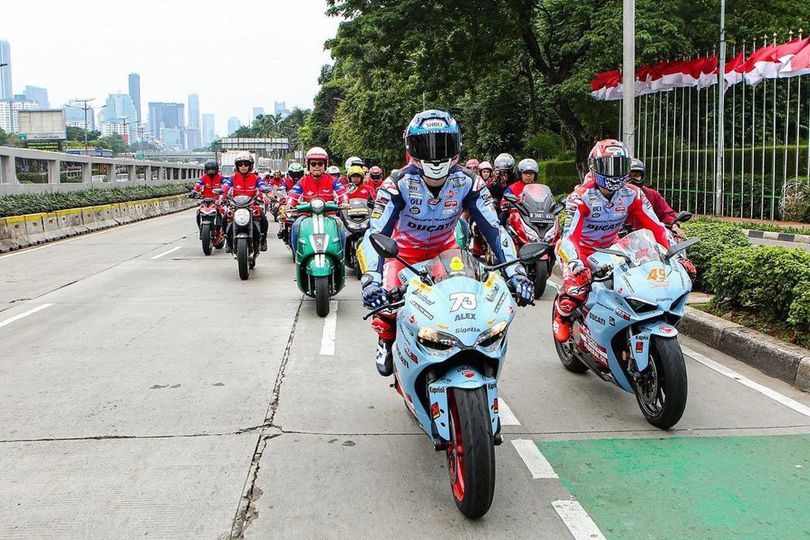 Federal Oil Ajak Alex Marquez-Fabio Diggia Keliling Jakarta Lewat 'Meet & Ride 2023'