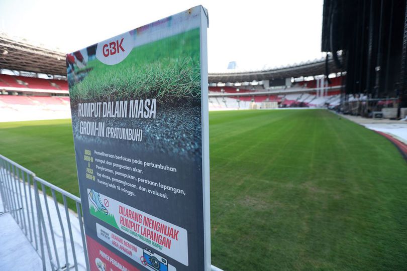 Penampakan Rumput SUGBK Yang Dirombak Untuk Timnas Indonesia Di Putaran ...