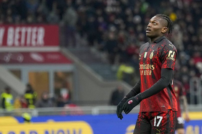 Terang-terangan, Rafael Leao Bujuk Bintang Leipzig Ini Pindah ke AC Milan