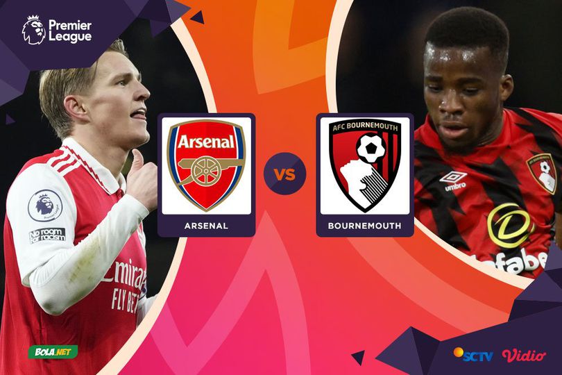 Jadwal dan Link Streaming Arsenal vs Bournemouth di Vidio Hari Ini, 4 Maret 2023