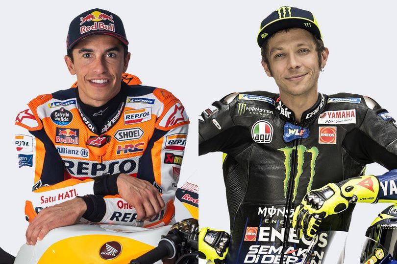 Musuh Tapi Kompak: Marc Marquez-Valentino Rossi Tunggu 30 Tahun Lagi untuk Baikan