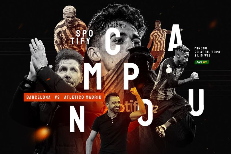 Live Streaming La Liga Barcelona vs Atletico Madrid di Vidio Hari ini, 23 April 2023