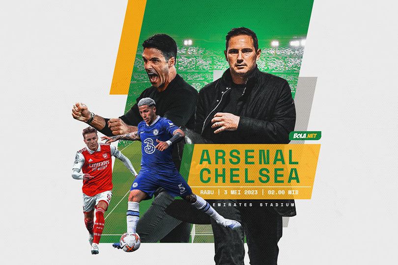 Link Live Streaming Arsenal vs Chelsea Hari Ini, Rabu 3 Mei 2023