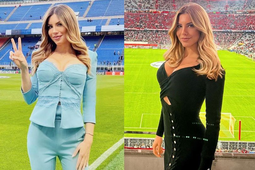 Potret Eva Gini, Presenter Cantik dan Hot yang Bikin Penonton Laga Inter Milan vs AC Milan Salah Fokus