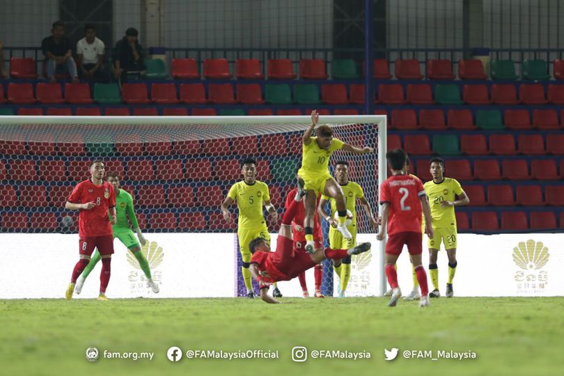 Diwarnai Tiga Own Goal, Malaysia U-22 Pesta Gol ke Gawang Laos di SEA Games 2023