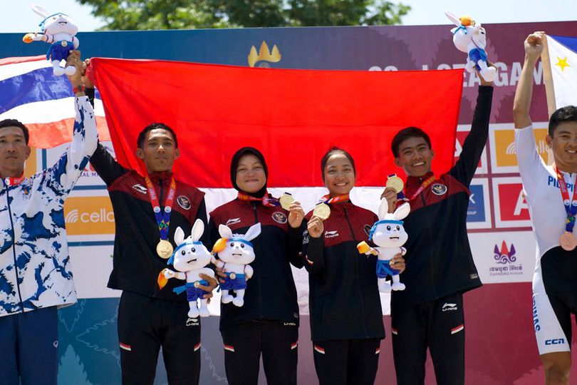 Cabor Balap Sepeda Sumbang Emas Ketiga untuk Indonesia di SEA Games 2023