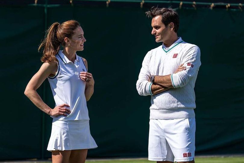 Kate Middleton dan Roger Federer Latihan Tenis Bareng Jelang Wimbledon 2023