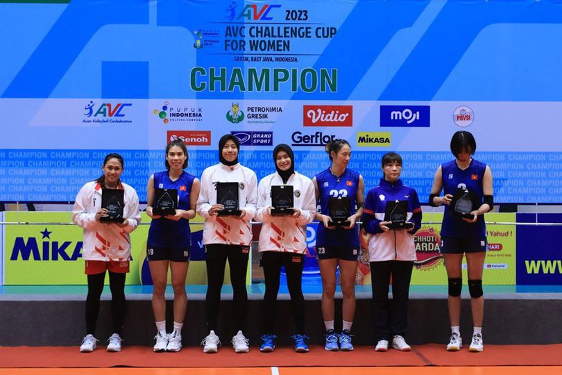 Daftar Peraih Penghargaan Voli Putri AVC Challenge Cup 2023: Megawati Wakili Indonesia!