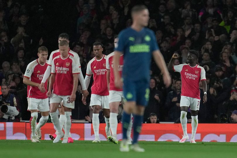 Arsenal Gilas PSV 4-0, Ini Baru Si Merah yang Jago Itu, Pemanasan Sebelum Ketemu Bayern Munchen