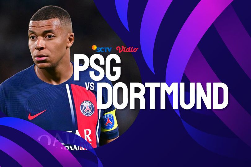 Link Live Streaming Liga Champions PSG vs Dortmund di SCTV dan Vidio