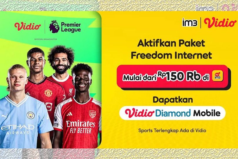 Murah Banget! IM3 dan Vidio Luncurkan Paket Nonton Premier League Seharga Rp 150 Ribu