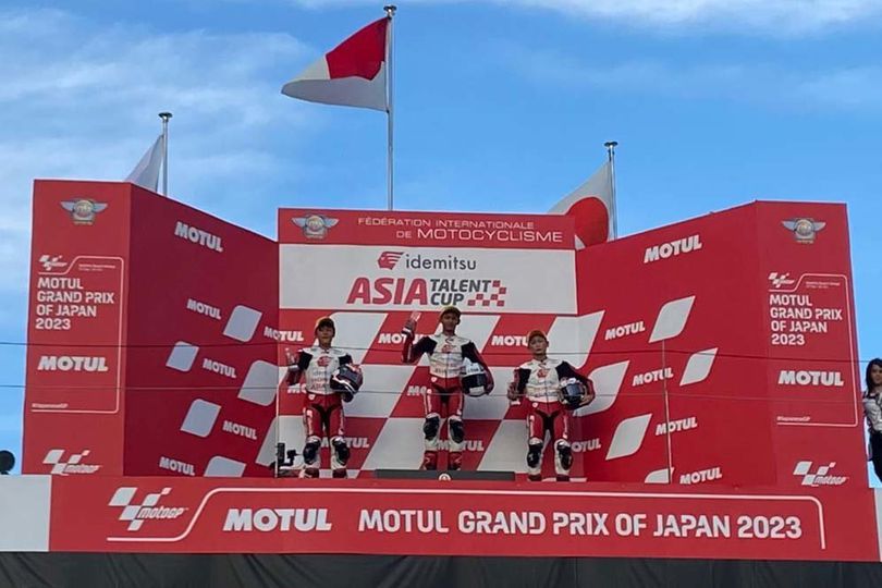 Veda Ega Pratama Sabet Kemenangan di Race 1 Asia Talent Cup Jepang 2023