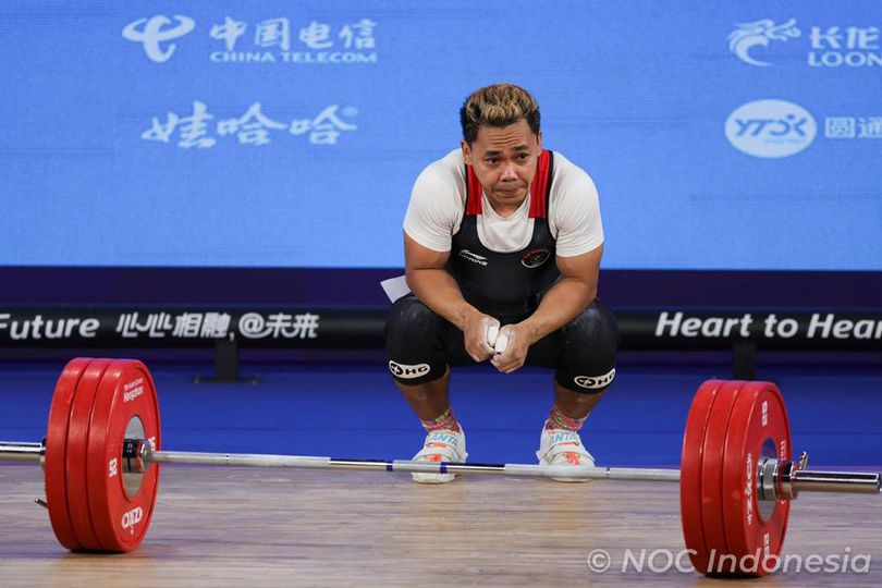 Hasil Angkat Besi Olimpiade 2024: Gagal di Clean and Jerk, Eko Yuli Tidak Bisa Bawa Pulang Medali