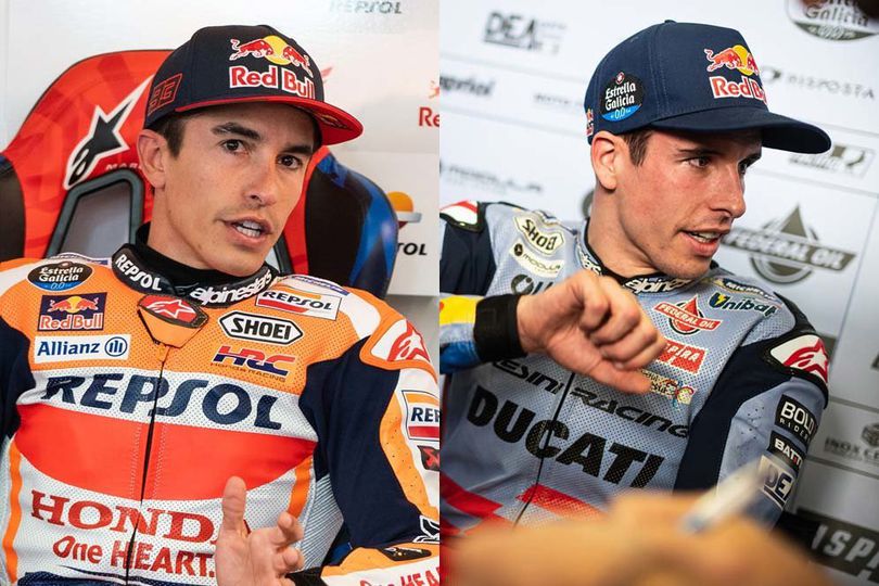 Sama-Sama Ngeyel, Marc Marquez dan Alex Marquez Rebutan Sisi Kanan Garasi Gresini