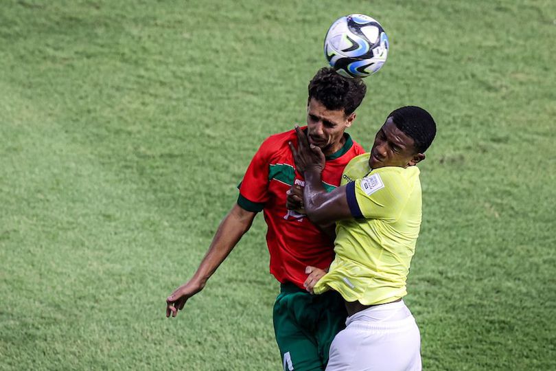 Aksi Timnas Maroko U-17 saat Melawan Timnas Ekuador U-17 di Piala Dunia U-17 2023 Aksi Timnas Maroko U-17 saat Melawan Timnas Ekuador U-17 di Piala Dunia U-17 2023