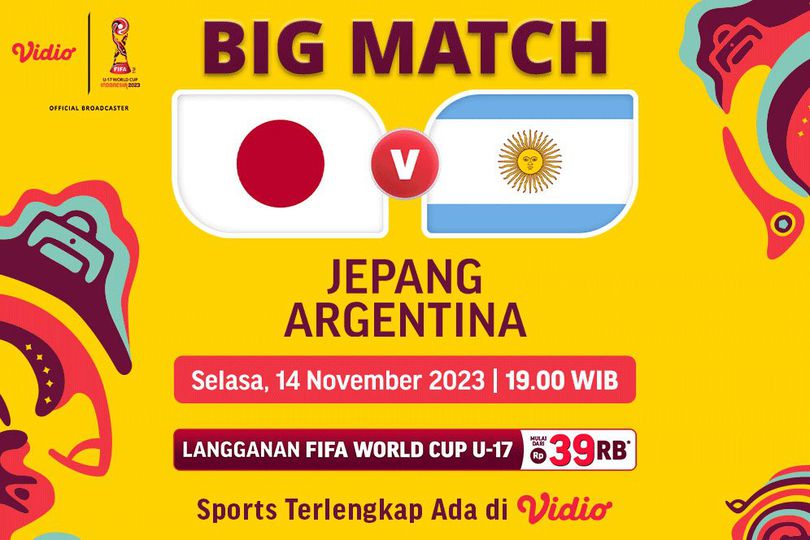 Link Siaran Langsung Piala Dunia U-17: Jepang vs Argentina di Vidio