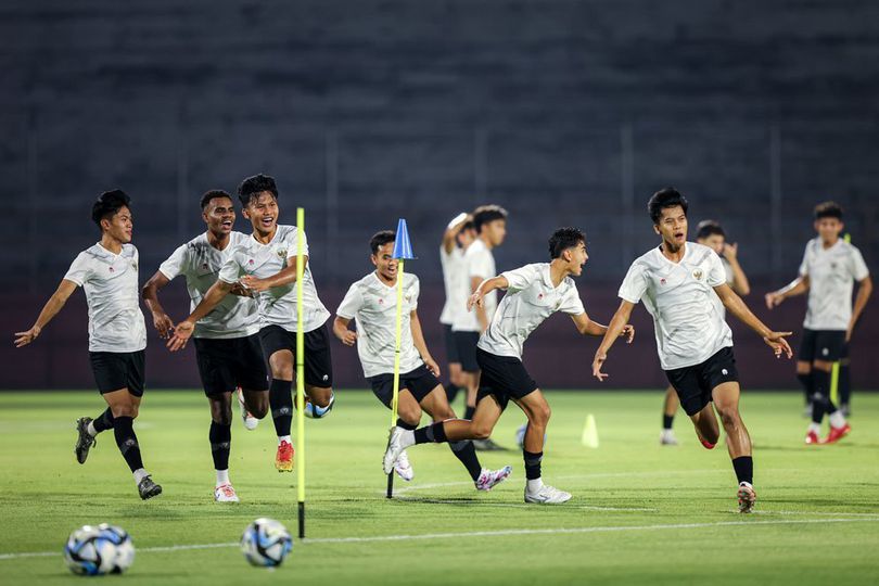 Ekspresi Full Senyum pada Sesi Latihan Timnas Indonesia U-17 Jelang Duel Lawan Ekuador