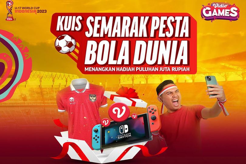 Mainkan Kuis Semarak Pesta Bola Dunia di Vidio, Kumpulkan Skor dan Menangkan Hadiah Menarik!