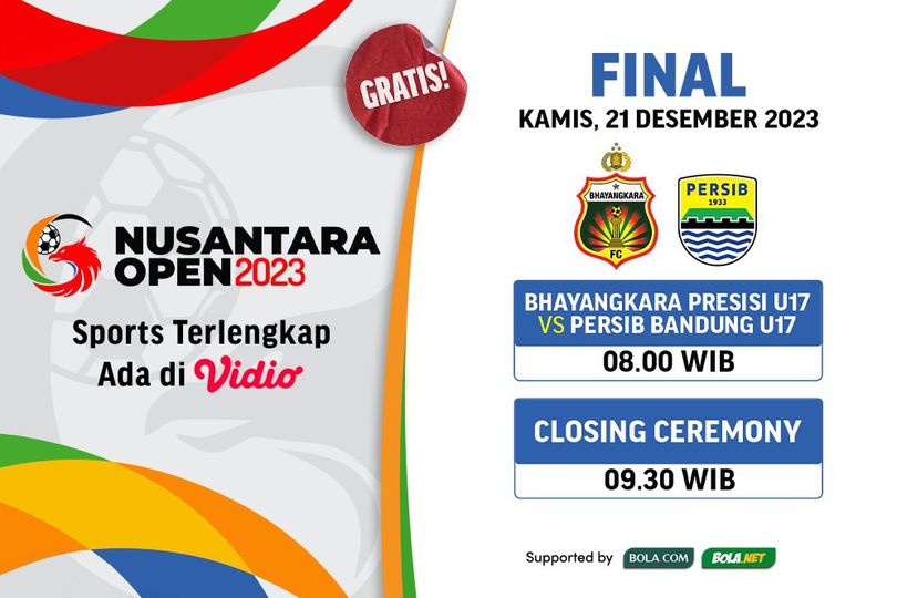 Link Siaran Langsung Nusantara Open 2023 Babak Final di Vidio, 21 Desember 2023