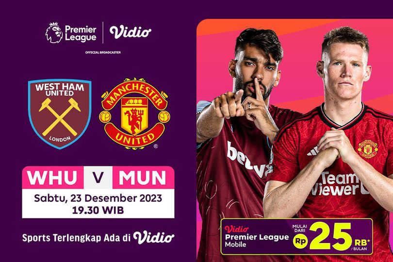 Link Live Streaming Liga Inggris: West Ham Vs Manchester United Di ...