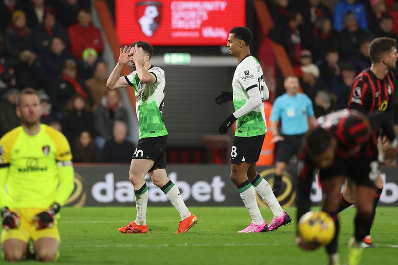 Hasil Bournemouth vs Liverpool: Skor 0-4