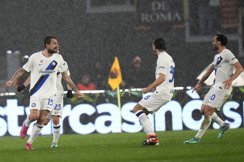 Hasil AS Roma vs Inter Milan: Skor 2-4