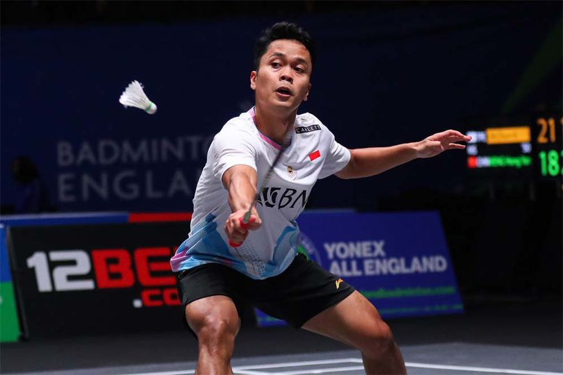 Anthony Ginting Lolos ke Babak 16 Besar All England Open 2024, Tonton Aksinya di Vidio yuk!