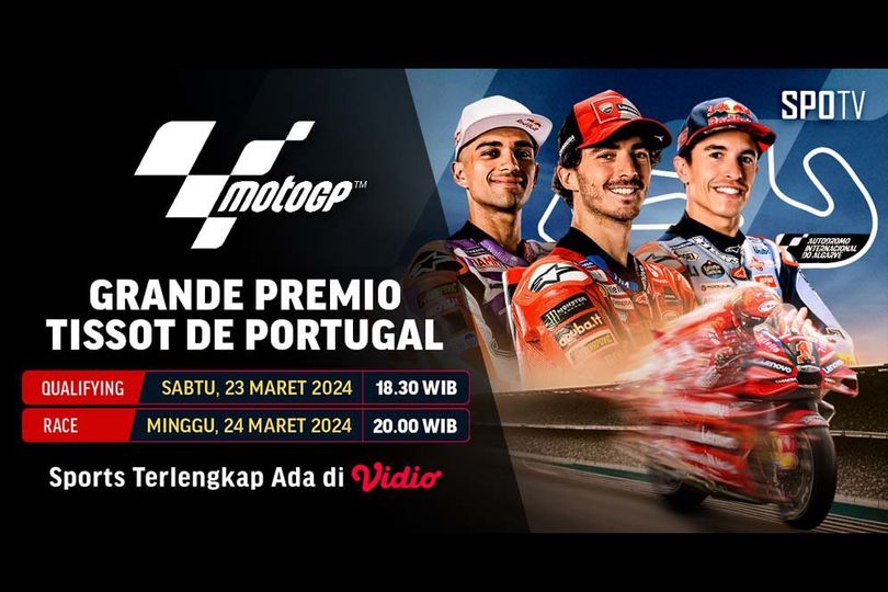 Jadwal Live Streaming MotoGP Portugal 2024 di Vidio, 22-24 Maret 2024