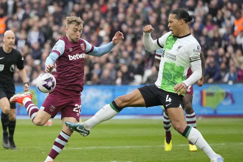 Hasil West Ham vs Liverpool: Skor 2-2