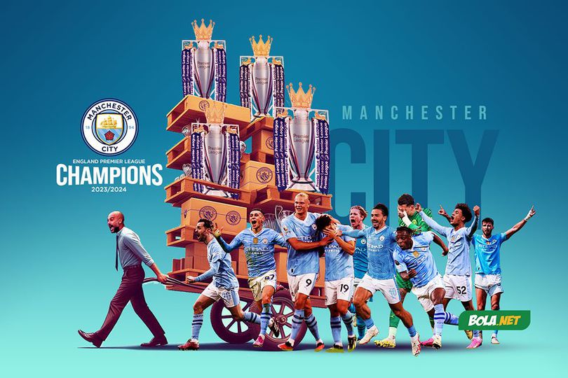 Selamat! Manchester City Juara Premier League 2023/2024