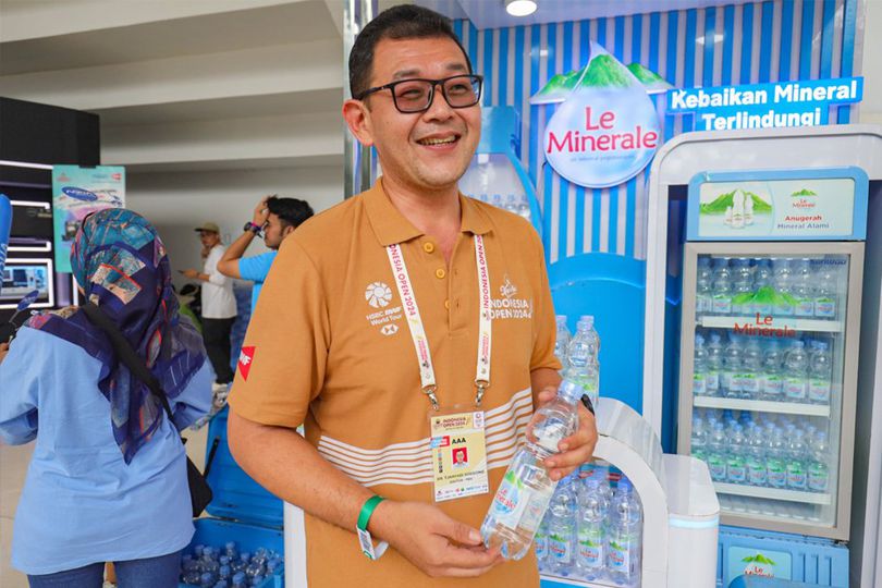 Le Minerale Kembali Jadi Official Mineral Water di Indonesia Open 2024 Setelah Melalui Seleksi Ketat