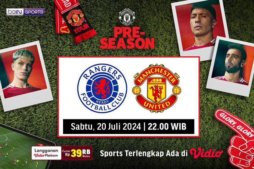 Link Siaran Langsung Manchester United Vs Rangers di Vidio Link Siaran Langsung Manchester United Vs Rangers di Vidio