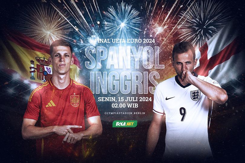 Sedang Berlangsung, Link Streaming Spanyol Vs Inggris, Final Euro 2024 ...