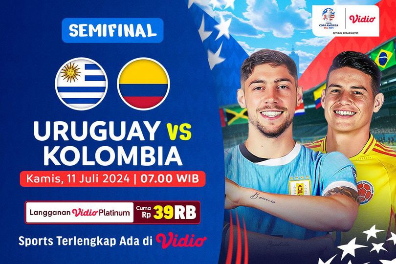 Link Siaran Langsung Copa America: Uruguay Vs Kolombia di Vidio Pekan Ini
