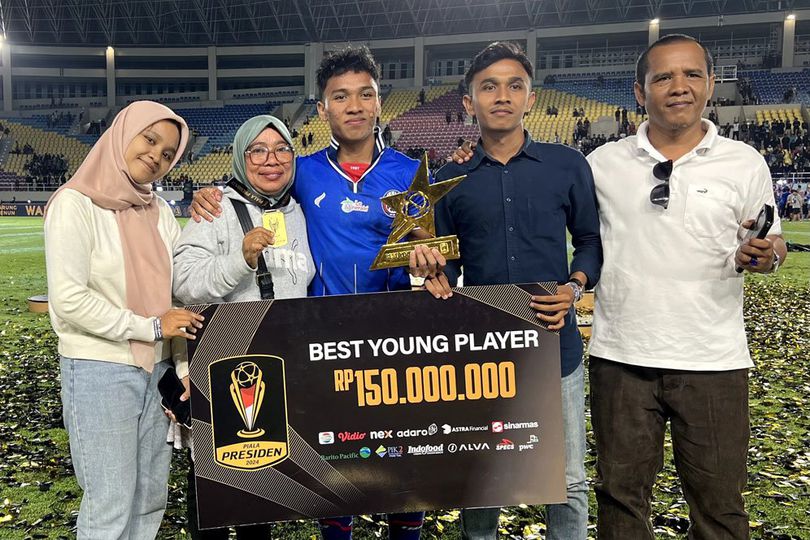 Ungkapan Arkhan Fikri Usai Diganjar Pemain Muda Terbaik dan Juara Piala Presiden 2024 Bareng Arema FC