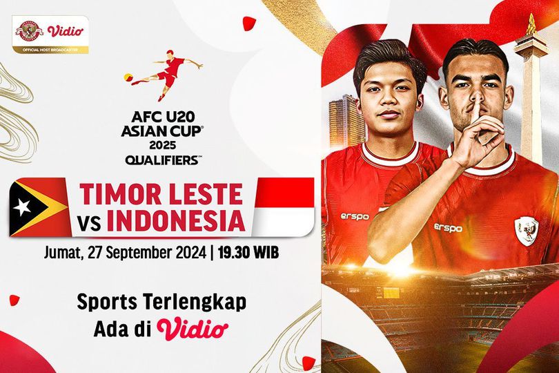 Live Streaming AFC U20 Asian Cup Qualifiers: Timor-Leste U20 vs Indonesia U20 di Vidio