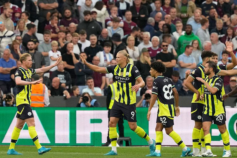 Hasil West Ham vs Manchester City: Skor 1-3