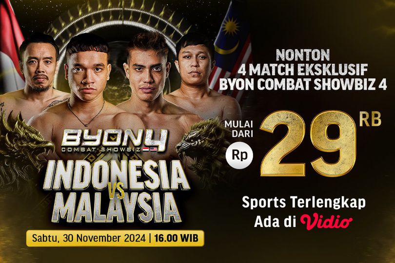Saksikan Siaran Langsung Byon Combat Showbiz Vol. 4 di Vidio, Catat Jadwalnya