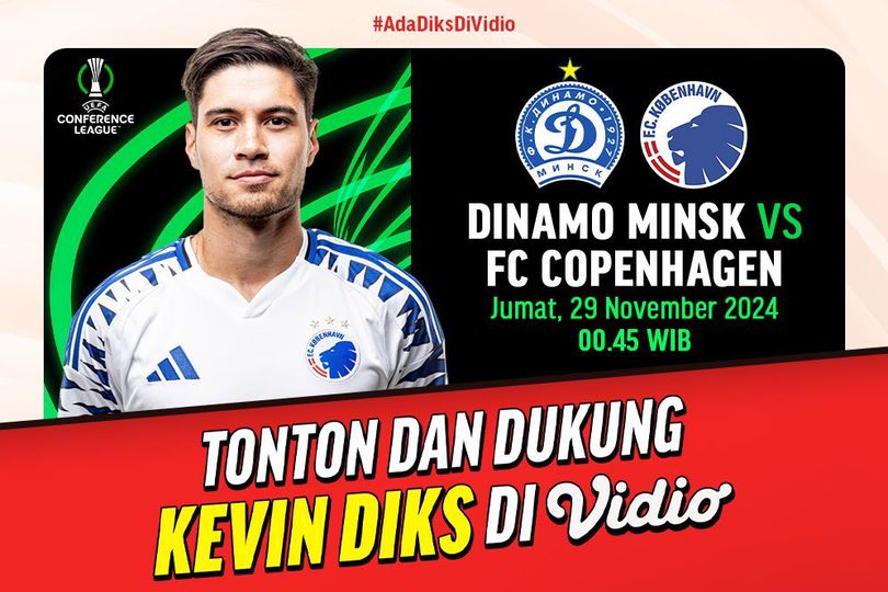 Live Streaming Liga Konferensi Dinamo Minsk vs Copenhagen Pekan Ini di Vidio