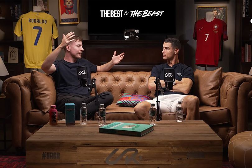 Cristiano Ronaldo Kolaborasi dengan Mr Beast, Capai Satu Juta Penonton dalam 30 Menit